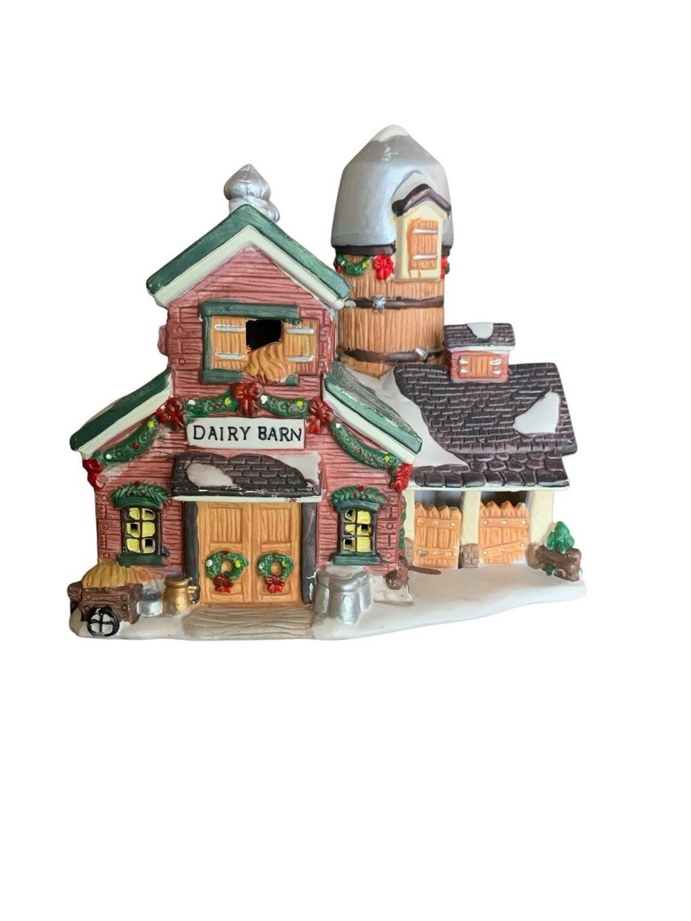 Christmas Village House Dairy Barn Holiday‎